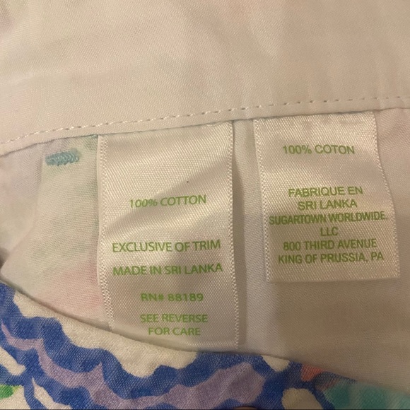 Classic Lilly Pulitzer Buttercup Short Size 0 - Picture 6 of 6